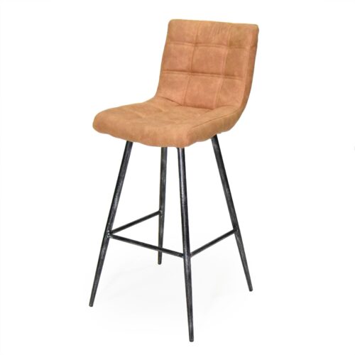 Barhocker in Terracotta / Braun im 2er Set