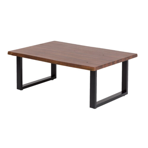 Couchtisch Byra mit Baumkante Massivholz Natur lackiert 115 x 75 x 46 cm