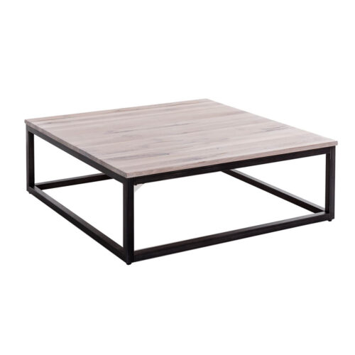 Couchtisch 100x100 cm in Wildeiche white wash