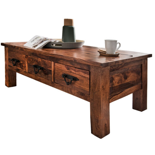 Couchtisch Massiv Sheesham 120 x 60 cm