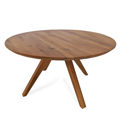 Couchtisch Eiche Massivholz Rund 110 cm