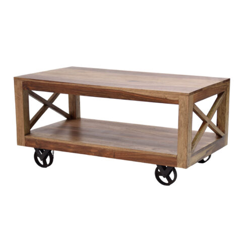 Couchtisch Sheesham Massivholz 110 x 60 x 53 cm