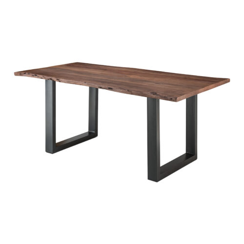 Esstisch Akazie Massiv mit Metallgestell