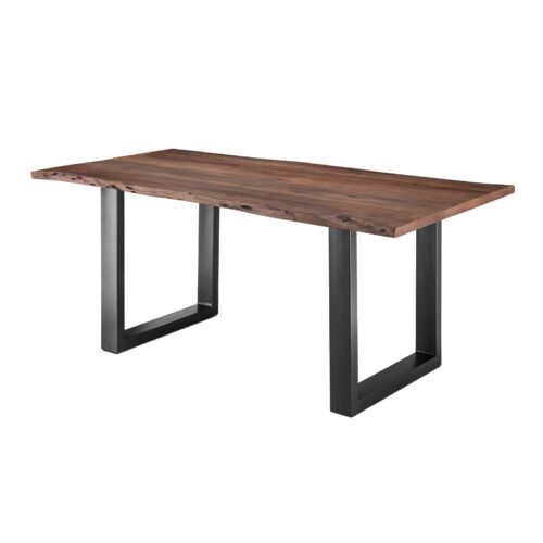 Esstisch Akazie Massiv mit Metallgestell