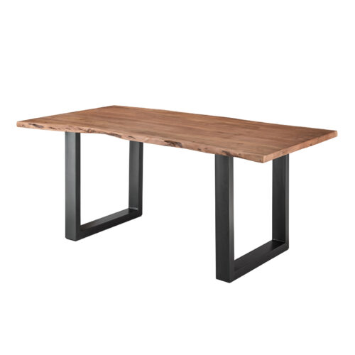 Esstisch Akazie Massiv mit Metallgestell