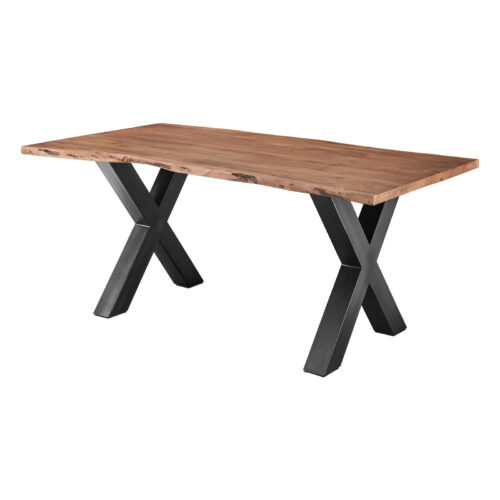 Esstisch Akazie Massiv mit Metallgestell