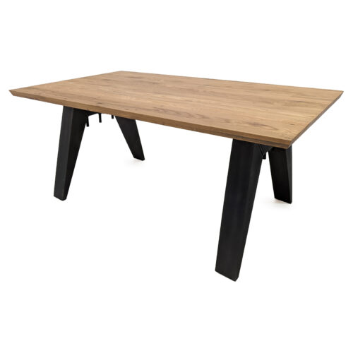 Esstisch aus Eiche Natur geölt mit Stahlgestell