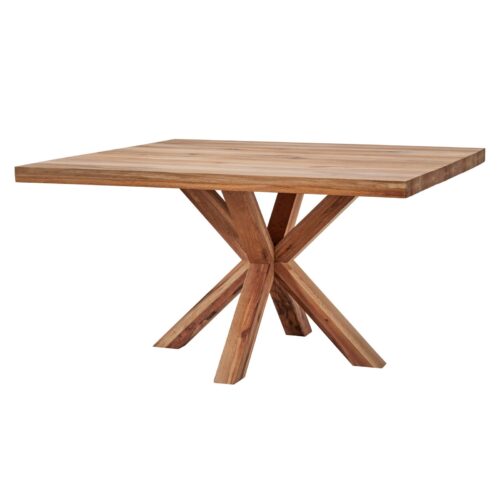 Esstisch 120 cm Quadratisch in Eiche massiv