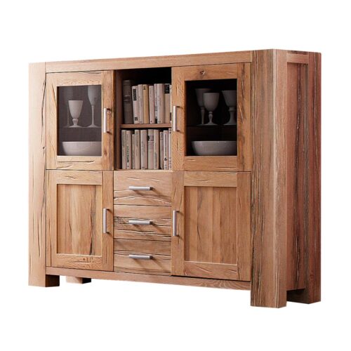 Highboard in Eiche massiv natur geölt