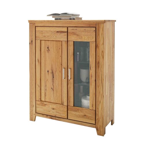 Highboard Nevada 112 x 138,5 cm Wildeiche Massiv