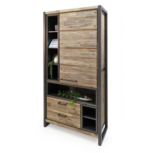 Highboard in Braun / Grau 100 x 200 cm