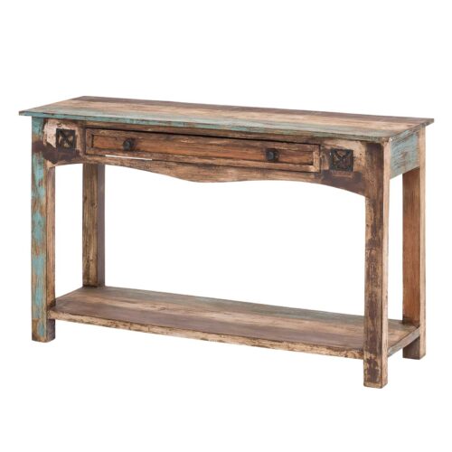 Konsolentisch aus Massivholz im Vintage Look