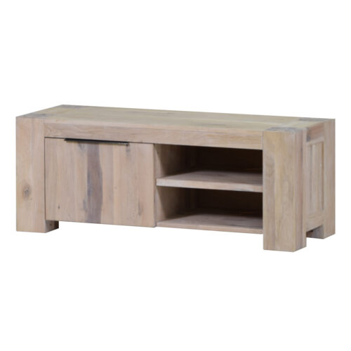 TV Lowboard in Eiche White Wash 130 cm