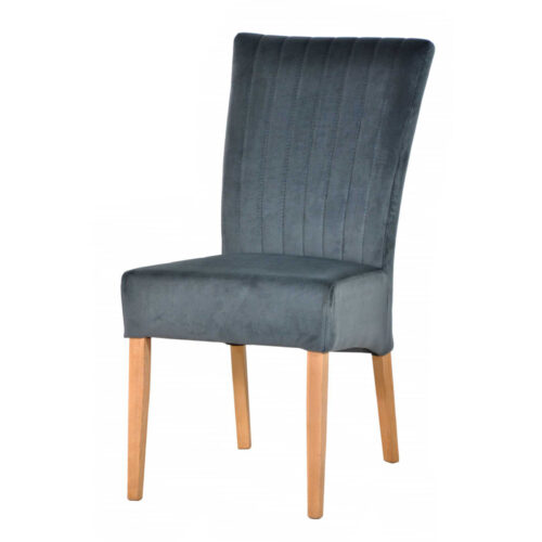 Polsterstuhl Joos im 2er Set in Blaugrau