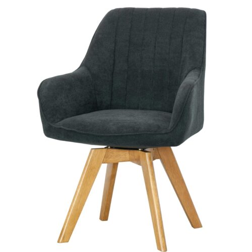 Polsterstuhl in Anthrazit 2er Set