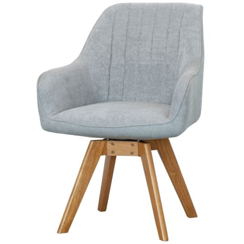 Polsterstuhl in Hellgrau 2er Set