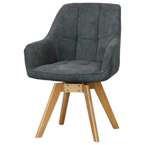 Polsterstuhl in Grau 2er Set