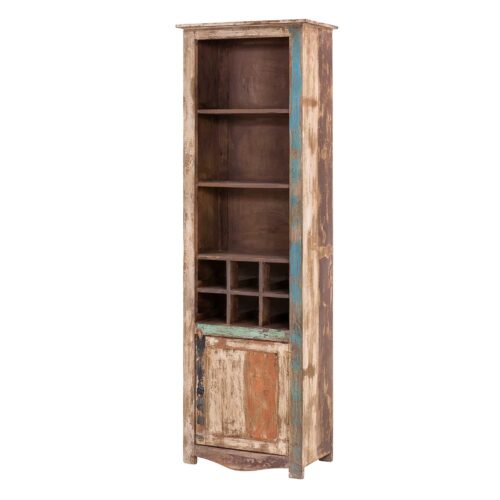 Regal 190cm Hoch aus Massivholz im Vintage Look