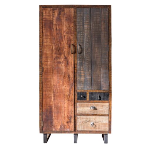 Schrank Priya im Vintagestil B100 x H195 cm