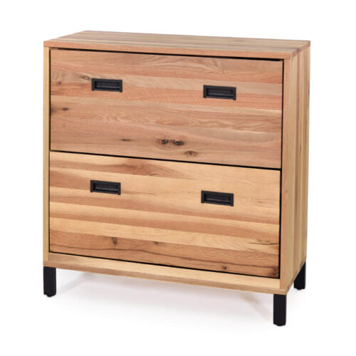 Schuhschrank Eiche Massiv 83 cm Breit