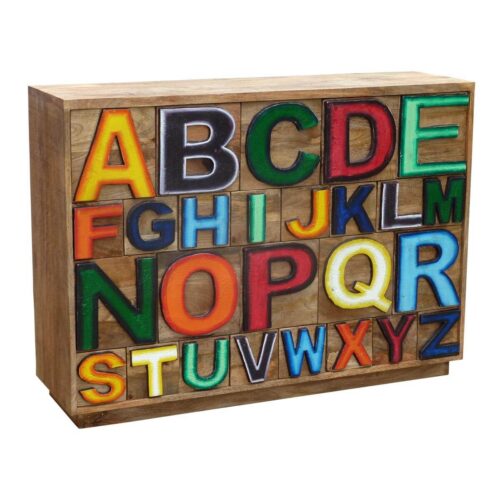 Sideboard aus Massivholz Bunt