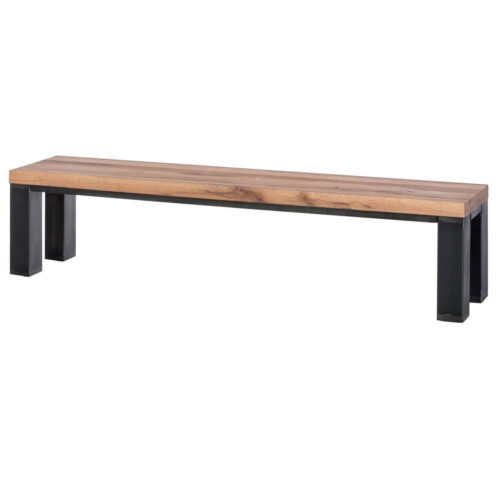 Sitzbank 174 x 38 x 47 Eiche Massivholz