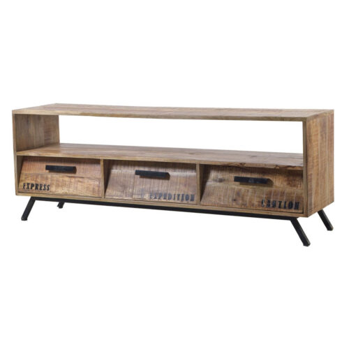 TV-Board aus Massivholz naturfarben