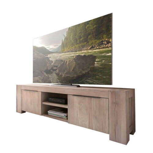 TV Lowboard in Eiche White Wash 160 cm