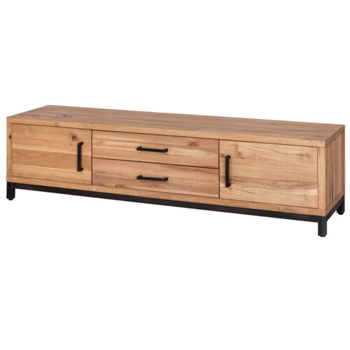 TV Lowboard 200 x 50 x 55 cm Eiche Massivholz