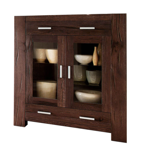 Vertiko in Eiche massiv verwittert antik