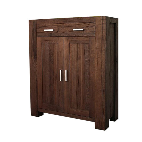 Vertiko in Eiche massiv verwittert antik