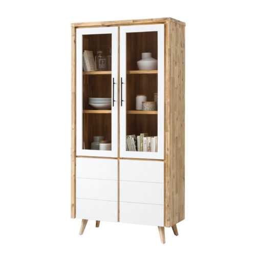 Vitrine 2 trg. Roda 100 cm Breit