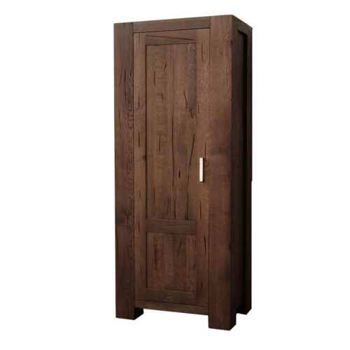 Schrank in Eiche massiv verwittert antik