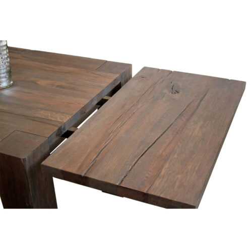 Ansteckplatte in Eiche massiv verwittert antik