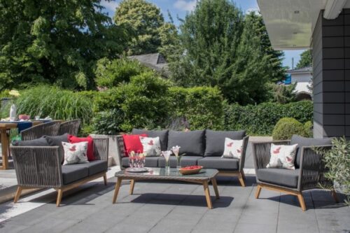 Loungegruppe Webster Rope Teak - KOMPLETTSET