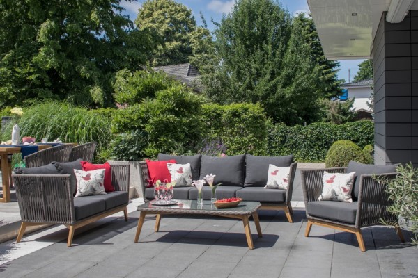 Loungegruppe Webster Rope Teak - KOMPLETTSET