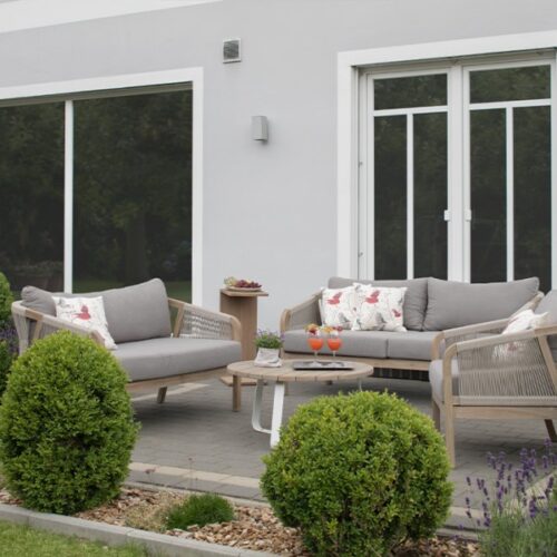 Loungegruppe Junto Rope Teak - KOMPLETTSET