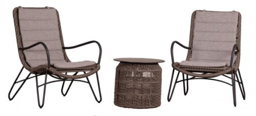 Loungesessel und Tisch Timor Polyrope - KOMPLETTSET