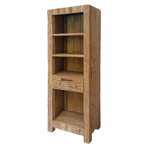 Bücherregal ausTeak Massivholz 194 cm Hoch