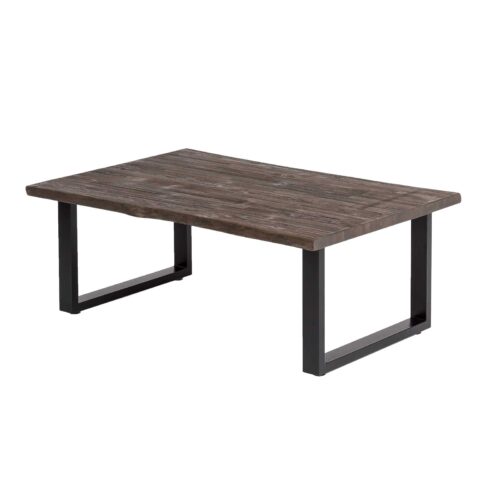 Couchtisch Byra mit Baumkante Massivholz Braun verwittert 115 x 75 x 46 cm