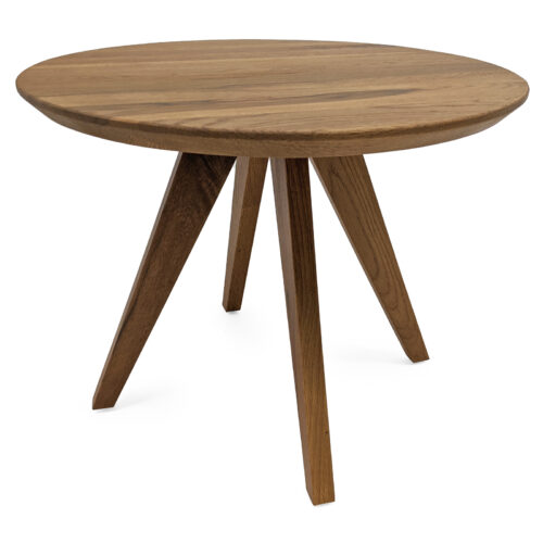 Couchtisch Eiche Massivholz Natur geölt in Rund