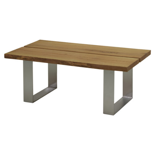 Couchtisch 120x70 in Eiche massiv / Metall