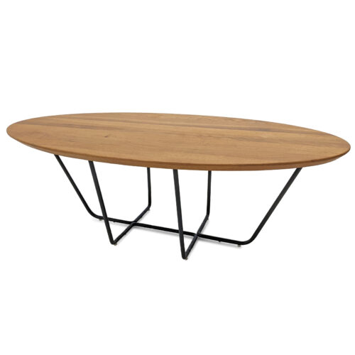 Couchtisch Eiche Massivholz Oval 120 cm