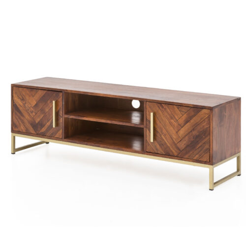 Lowboard mit Fischgrätenmuster 150 cm Breit