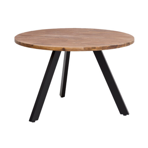 Runder Esstisch Byra Ø 120cm Akazie Massivholz Hellbraun