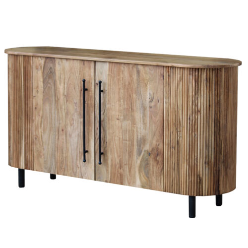 Sideboard im Ovalen Lamellen Design - 160 cm