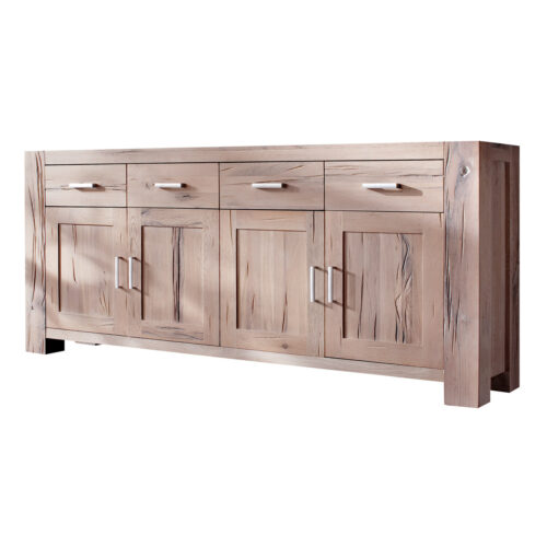 Sideboard in Eiche massiv weiß gekälkt