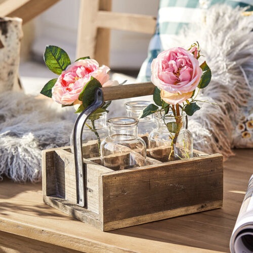 Vase 4er Set mit Korb Reverie - Loberon