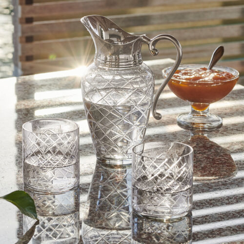 Karaffe mit Gläsern Roseline - Loberon