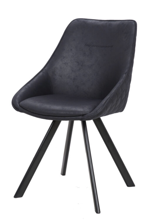 Stuhl Cowboy 110 2er-Set Schwarz